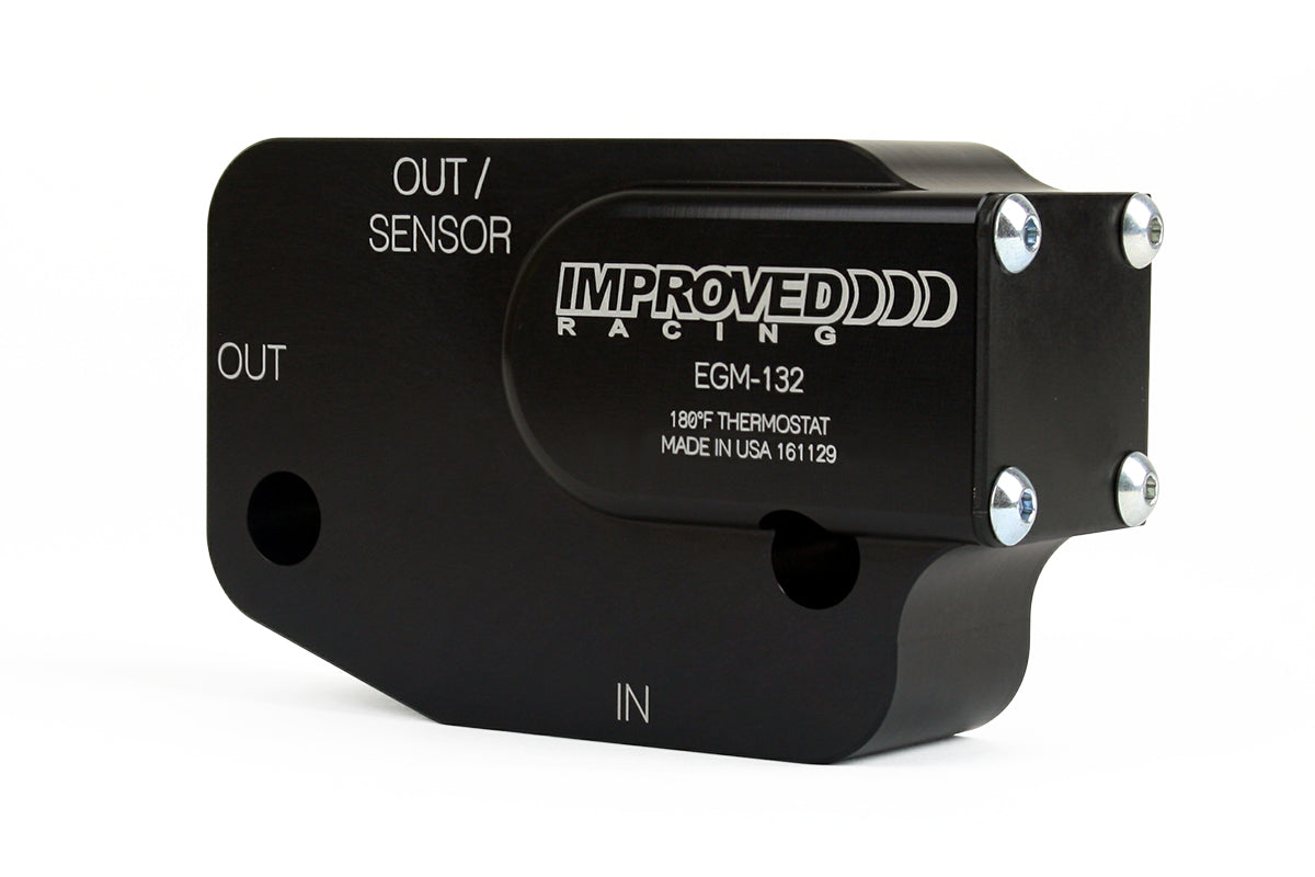 Improved Racing C7 Corvette LT1, LT4, LT5 Oil Cooler Adapter with Thermostat, 212ºF