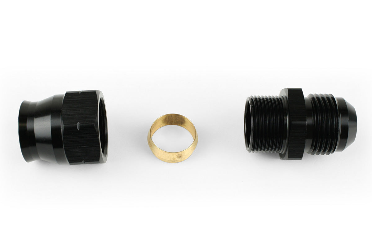 RaceFlux AN Male Straight Hard Tube