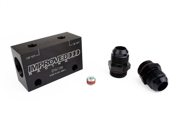 Improved Racing Dual Inline Oil Sensor Manifold Block