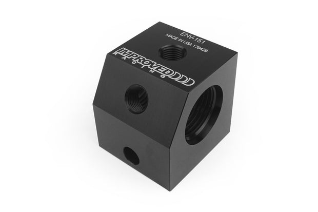 Improved Racing Compact Dual Inline Oil Sensor Adapter Block