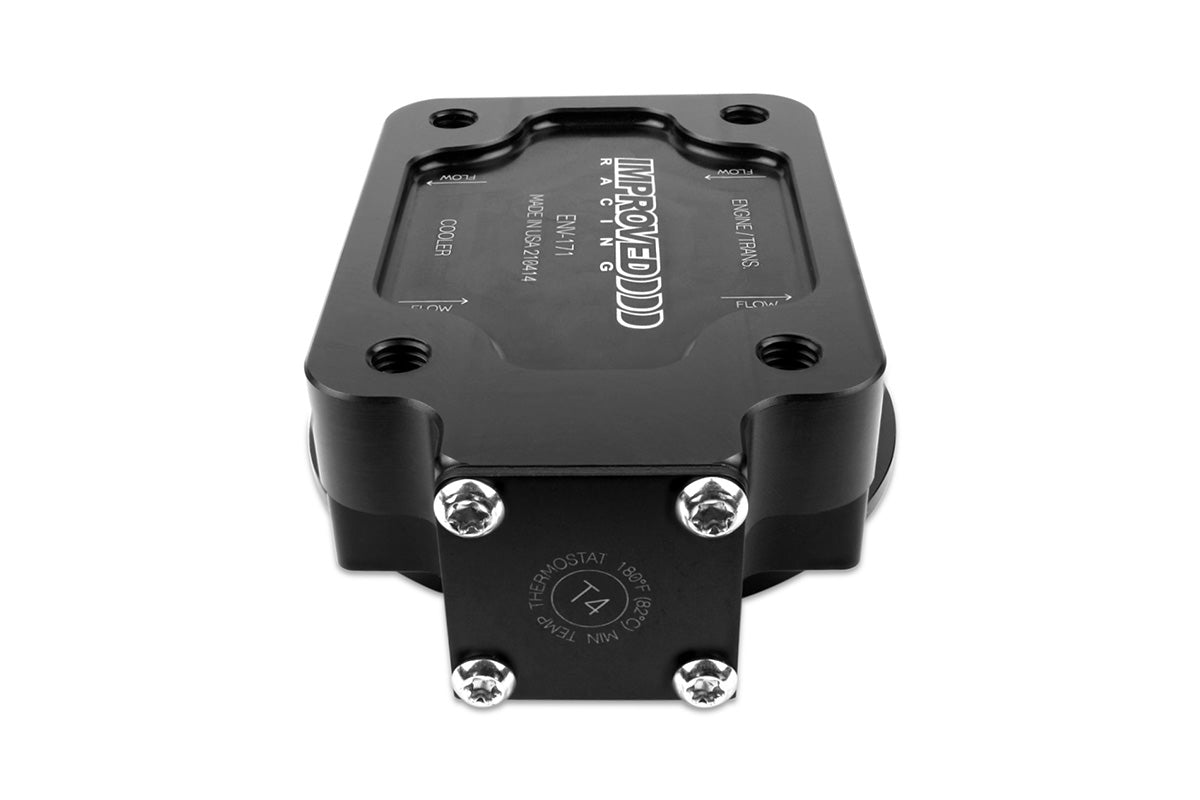 Improved Racing Remote Engine & Transmission Oil Filter Mount with Thermostat, 185ºF