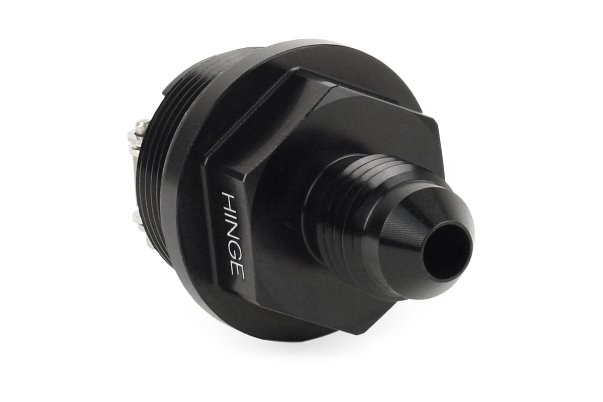 Improved Racing High-Flow, Low Cracking Pressure Flapper Check Valve, -4AN Male, Hinge Side