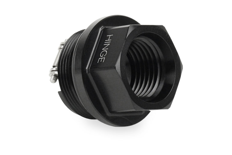 Improved Racing High-Flow, Low Cracking Pressure Flapper Check Valve, -6 ORB Female, Hinge Side