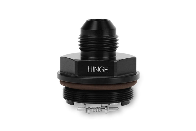 Improved Racing High-Flow, Low Cracking Pressure Flapper Check Valve, -8AN Male, Hinge Side