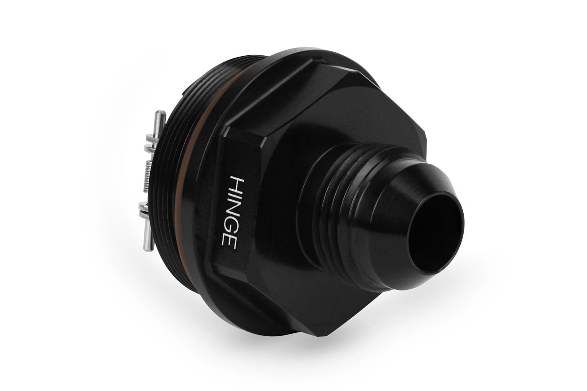 Improved Racing High-Flow, Low Cracking Pressure Flapper Check Valve, -8AN Male, Hinge Side