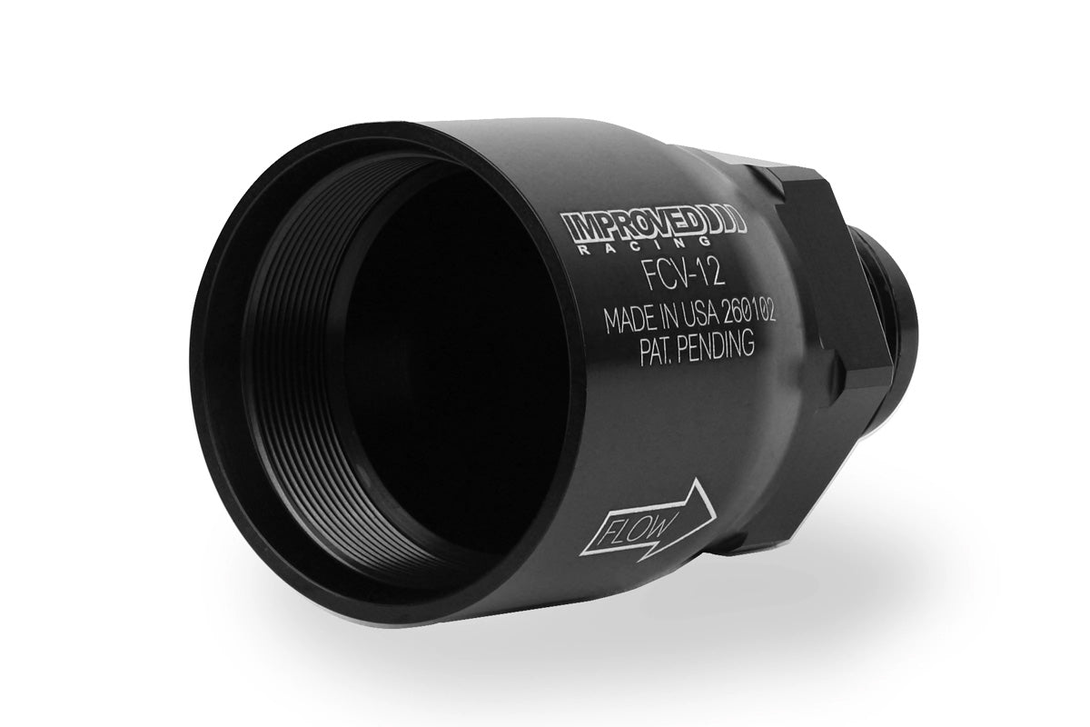 Improved Racing High-Flow, Low Cracking Pressure Flapper Check Valve, -10AN Male, Outlet