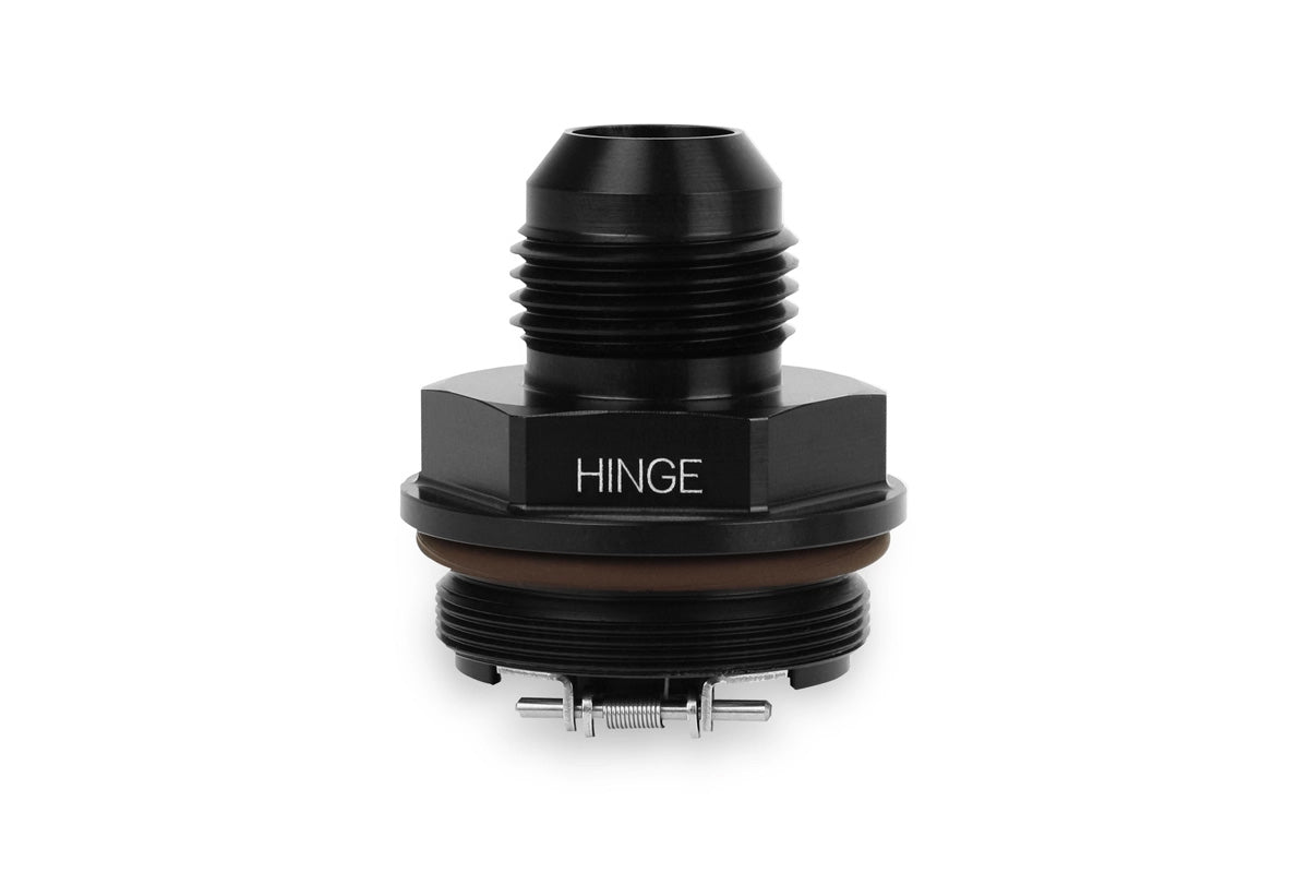 Improved Racing High-Flow, Low Cracking Pressure Flapper Check Valve, -10AN Male, Hinge Side