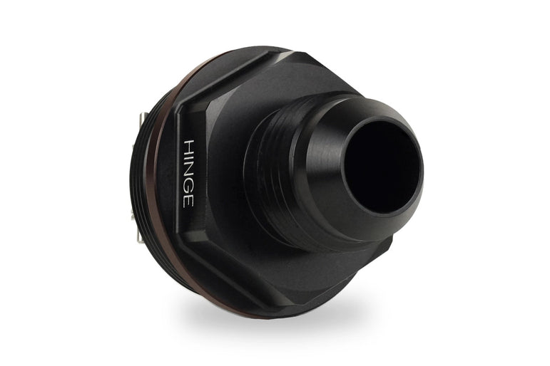 Improved Racing High-Flow, Low Cracking Pressure Flapper Check Valve, -10AN Male, Hinge Side