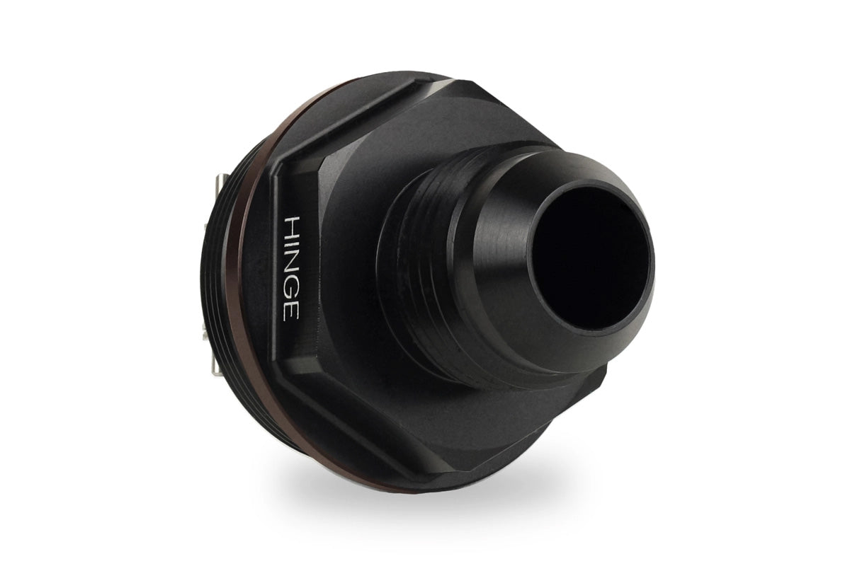 Improved Racing High-Flow, Low Cracking Pressure Flapper Check Valve, -10AN Male, Hinge Side