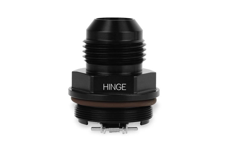 Improved Racing High-Flow, Low Cracking Pressure Flapper Check Valve, -12AN Male, Hinge Side