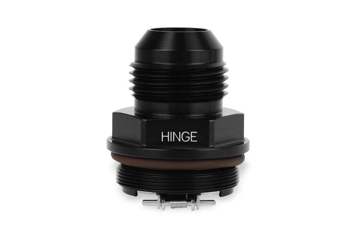 Improved Racing High-Flow, Low Cracking Pressure Flapper Check Valve, -12AN Male, Hinge Side