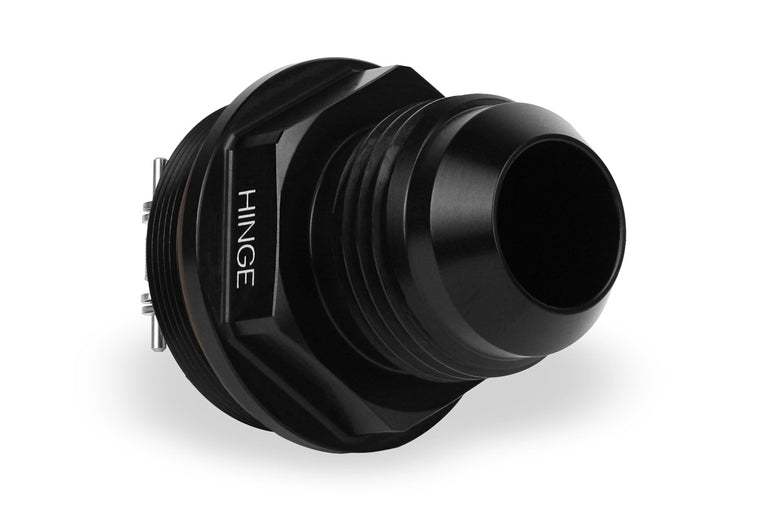 Improved Racing High-Flow, Low Cracking Pressure Flapper Check Valve, -12AN Male, Hinge Side