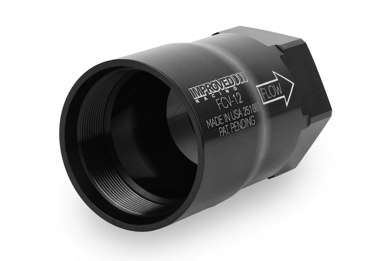 Improved Racing High-Flow, Low Cracking Pressure Flapper Check Valve, -12AN O-Ring Boss Female, Outlet