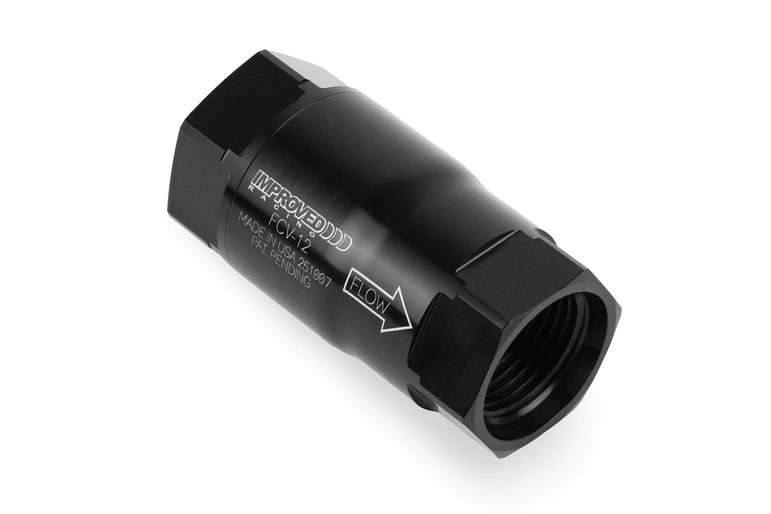 Improved Racing High-Flow, Low Cracking Pressure Flapper Check Valve, -12AN O-Ring Boss Female