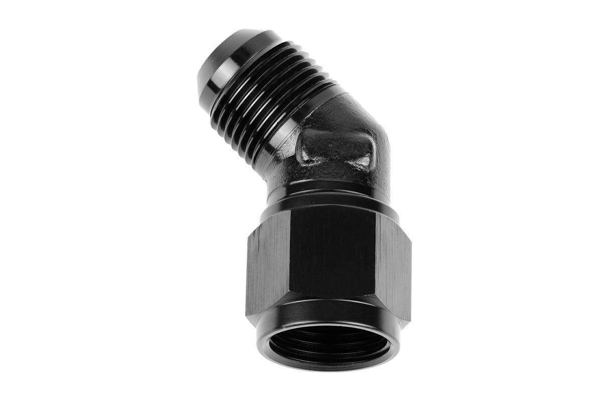 RaceFlux 45-Degree Low-Profile AN Female to AN Male Adapter Fitting