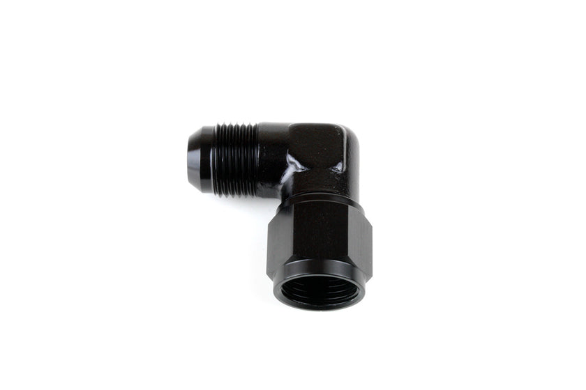 RaceFlux 90-Degree Low-Profile AN Female to AN Male Union Fitting