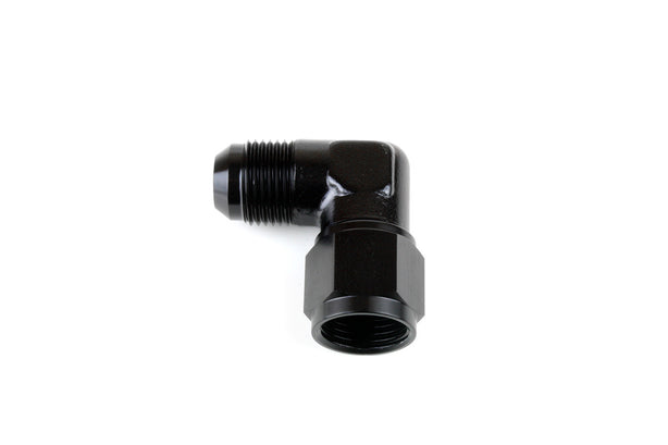 RaceFlux 90-Degree Low-Profile AN Female to AN Male Union Fitting