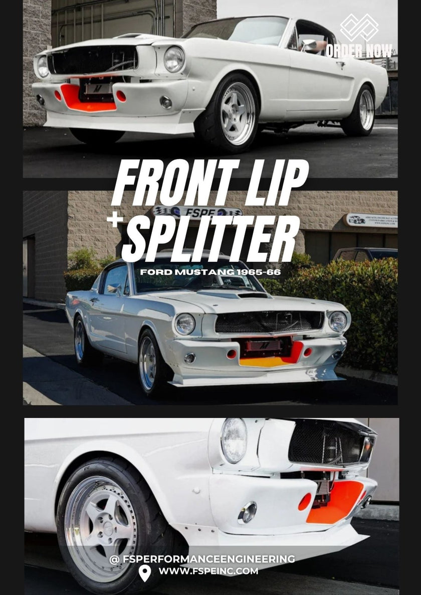 FSPE Front Lip & Splitter – Mustang Shelby GT350 / GT350-Style Apron - JSI Racing 