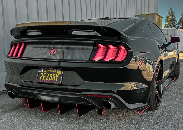 FSPE ATHENA Rear Diffuser & Spats – Mustang S550 (2018–2023 Ecoboost) - JSI Racing 