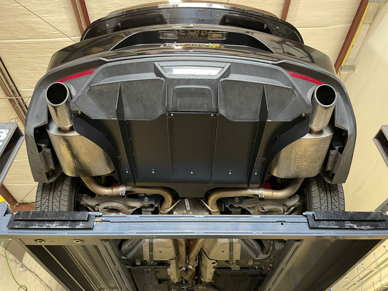 FSPE ATHENA Rear Diffuser & Spats – Mustang S550 (2018–2023 Ecoboost) - JSI Racing 