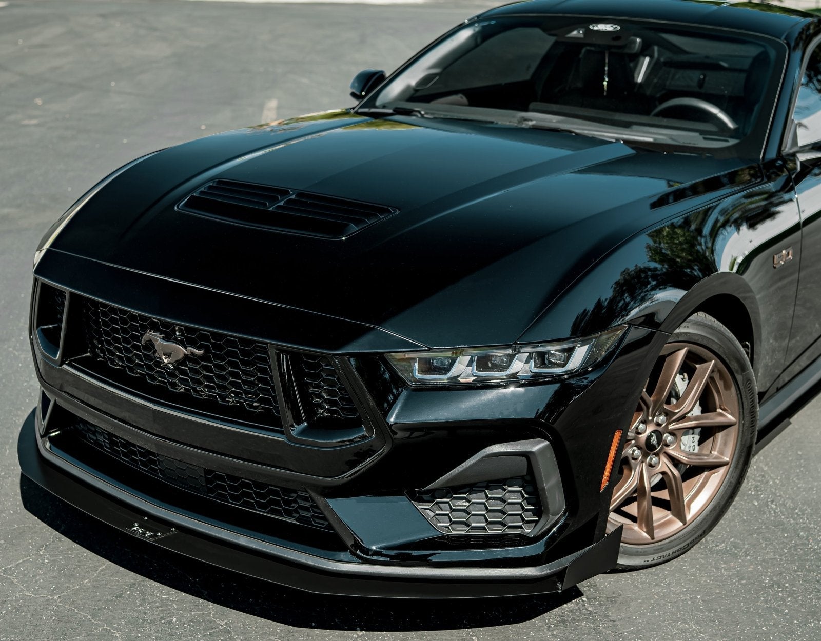 Ford Mustang (2024+) Ecoboost/GT Front Splitter - THE GOAT - JSI Racing 