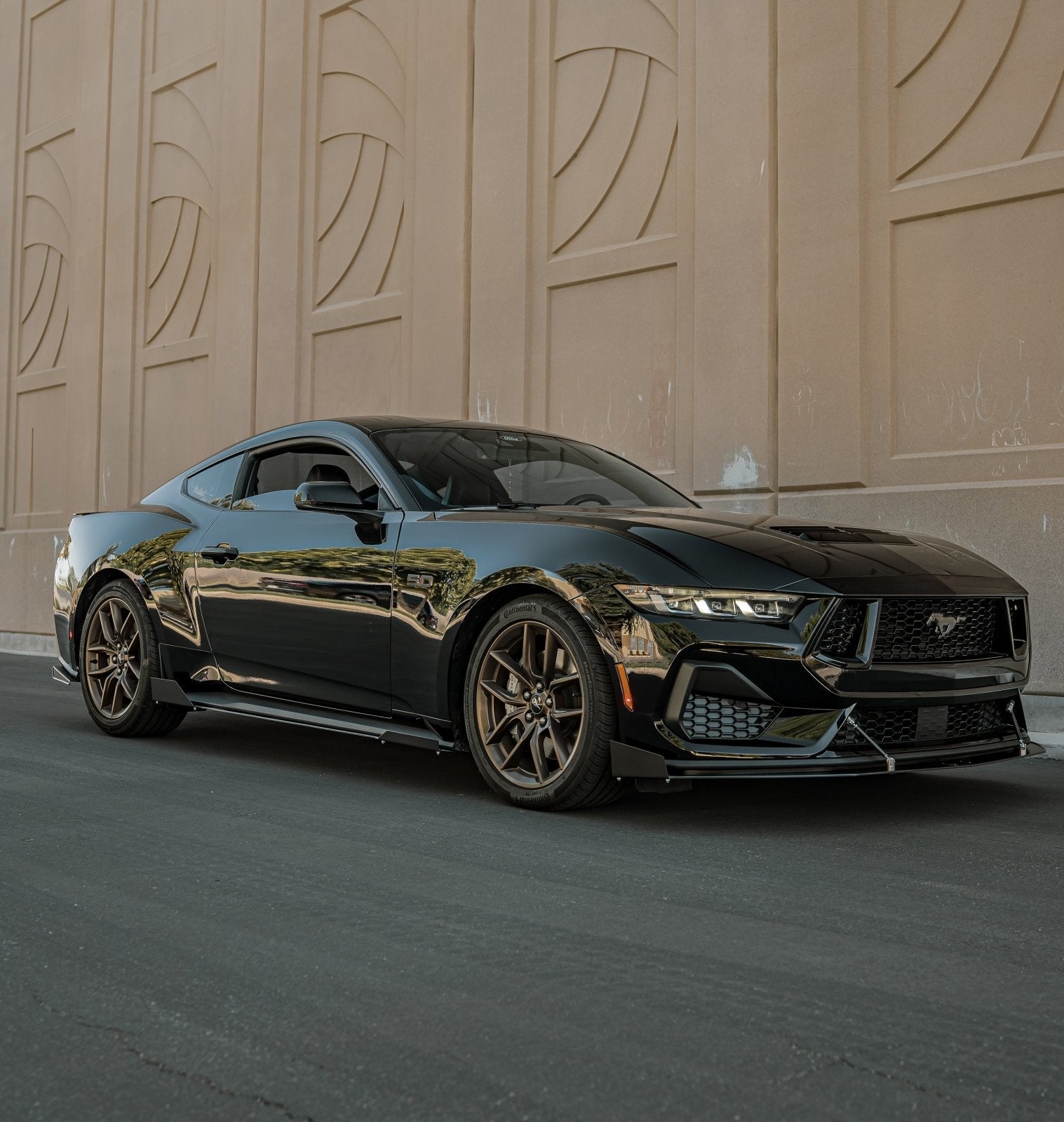Ford Mustang (2024+) Ecoboost/GT Front Splitter - THE GOAT - JSI Racing 