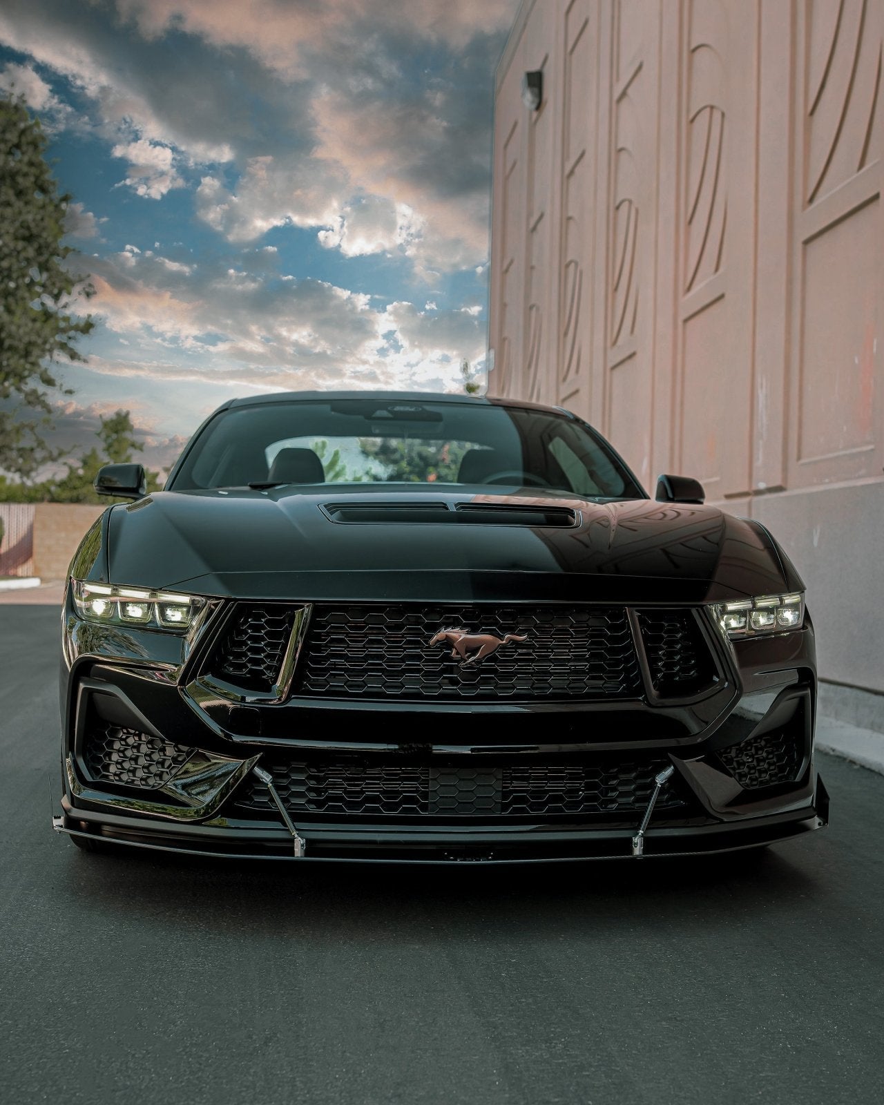 Ford Mustang (2024+) Ecoboost/GT Front Splitter - THE GOAT - JSI Racing 