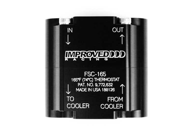 Improved Racing Compact High-Flow Engine & Transmission Oil Cooler Thermostat, 205°F