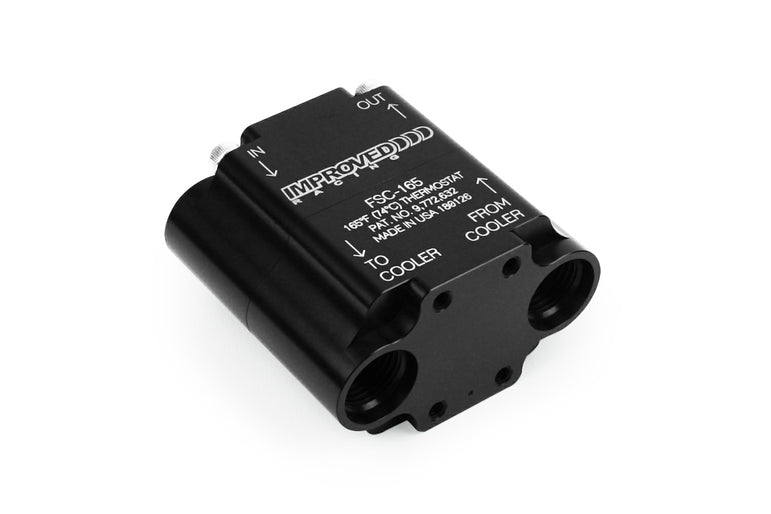 Improved Racing Compact High-Flow Engine & Transmission Oil Cooler Thermostat, 145°F