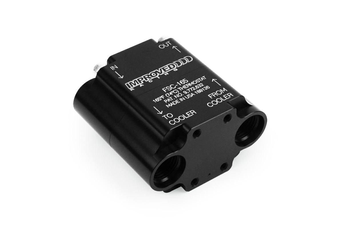Improved Racing Compact High-Flow Engine & Transmission Oil Cooler Thermostat, 185°F