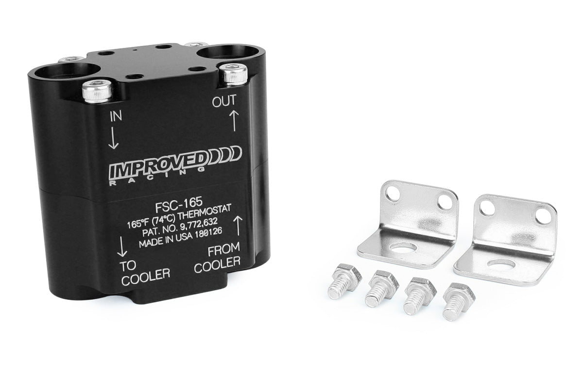 Improved Racing Compact High-Flow Engine & Transmission Oil Cooler Thermostat, 145°F