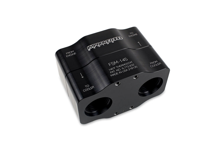 Improved Racing High-Flow Inline Oil Cooler Thermostat, 145°F
