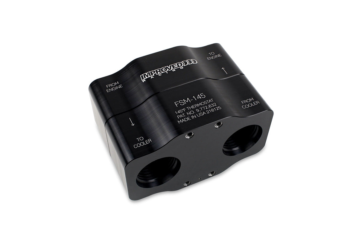 Improved Racing High-Flow Inline Oil Cooler Thermostat, 135°F