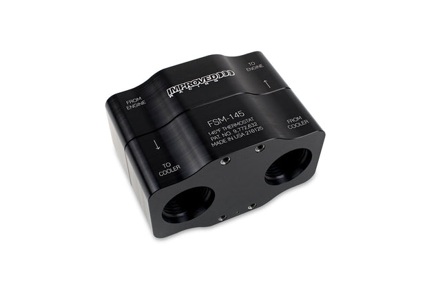 Improved Racing High-Flow Inline Oil Cooler Thermostat, 145°F