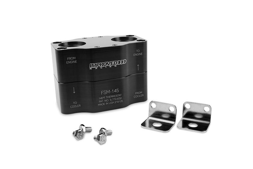 Improved Racing High-Flow Inline Oil Cooler Thermostat, 135°F