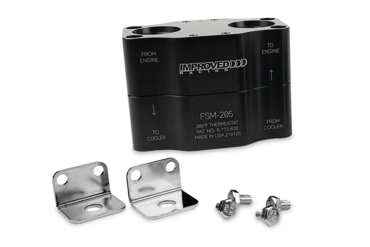 Improved Racing High-Flow Engine Oil Cooler Thermostat, 205°F