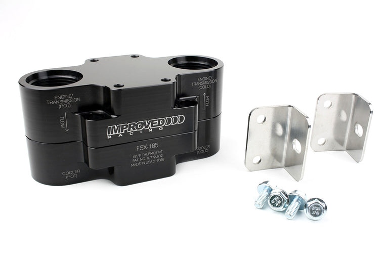 Improved Racing Flow Series Extreme -16AN Engine Oil Cooler Thermostat, 185°F