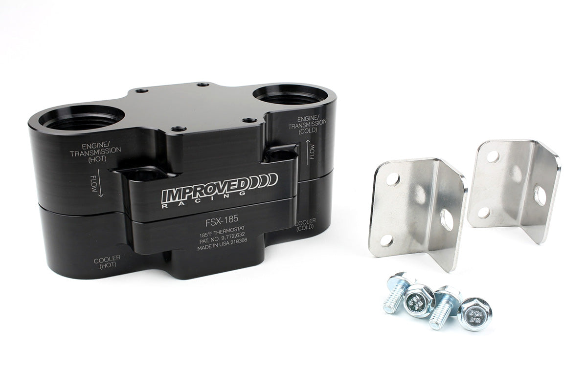 Improved Racing Flow Series Extreme -16AN Engine Oil Cooler Thermostat, 185°F