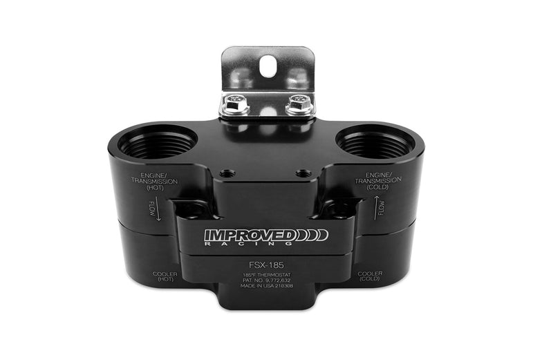 Improved Racing Flow Series Extreme -16AN Engine Oil Cooler Thermostat, 185°F