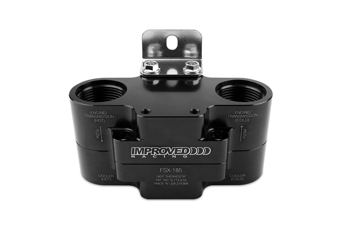 Improved Racing Flow Series Extreme -16AN Engine Oil Cooler Thermostat, 185°F
