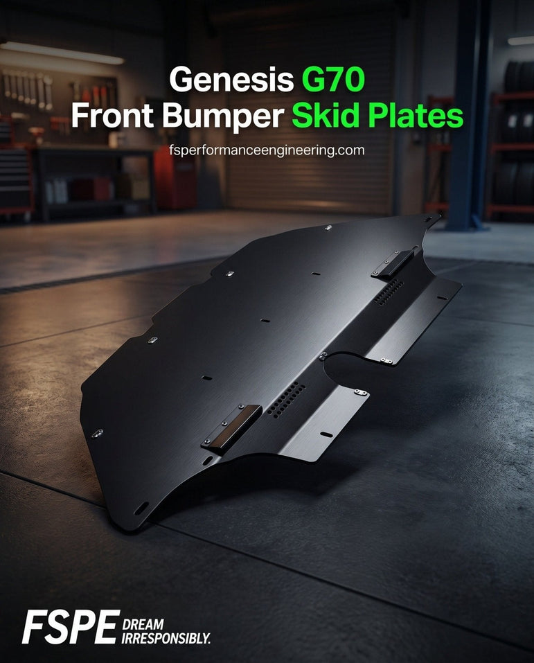 FSPE Genesis G70 (2018-2026) Aluminum Front Bumper Skid Plate - JSI Racing
