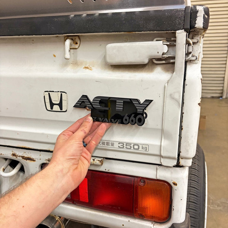 FSPE Tailgate / Rear Emblems – Honda Acty HA/HH (1988–1999) - JSI Racing 