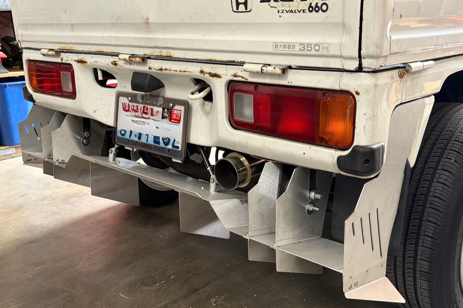 Honda Acty HA3 / HA4 (1990-1999) Chassis Mounted Rear Diffuser