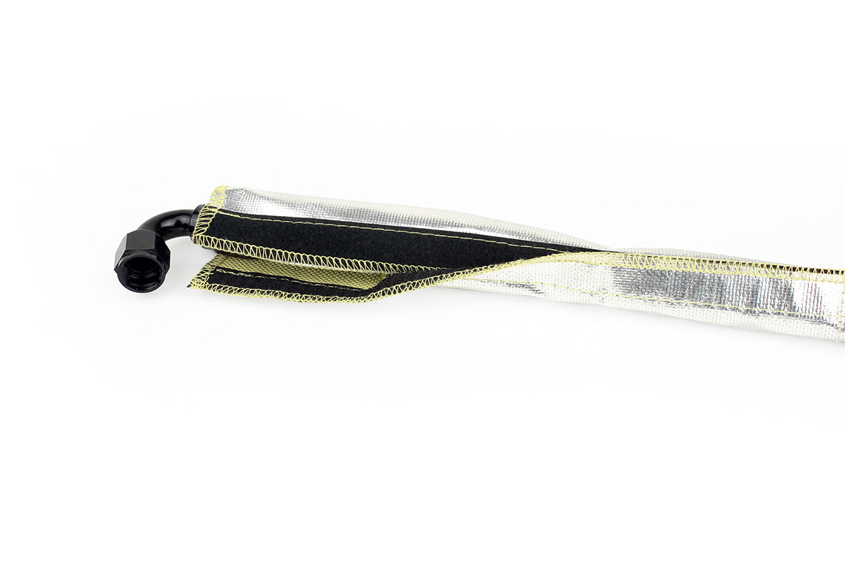 RaceFlux Stitched Aluminized Kevlar Velcro Hose Sleeve