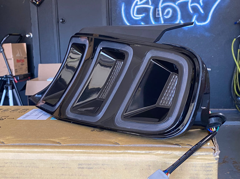 NTXGlow Custom Tail Lights (2010-2014 Ford Mustang Clear) - JSI Racing 