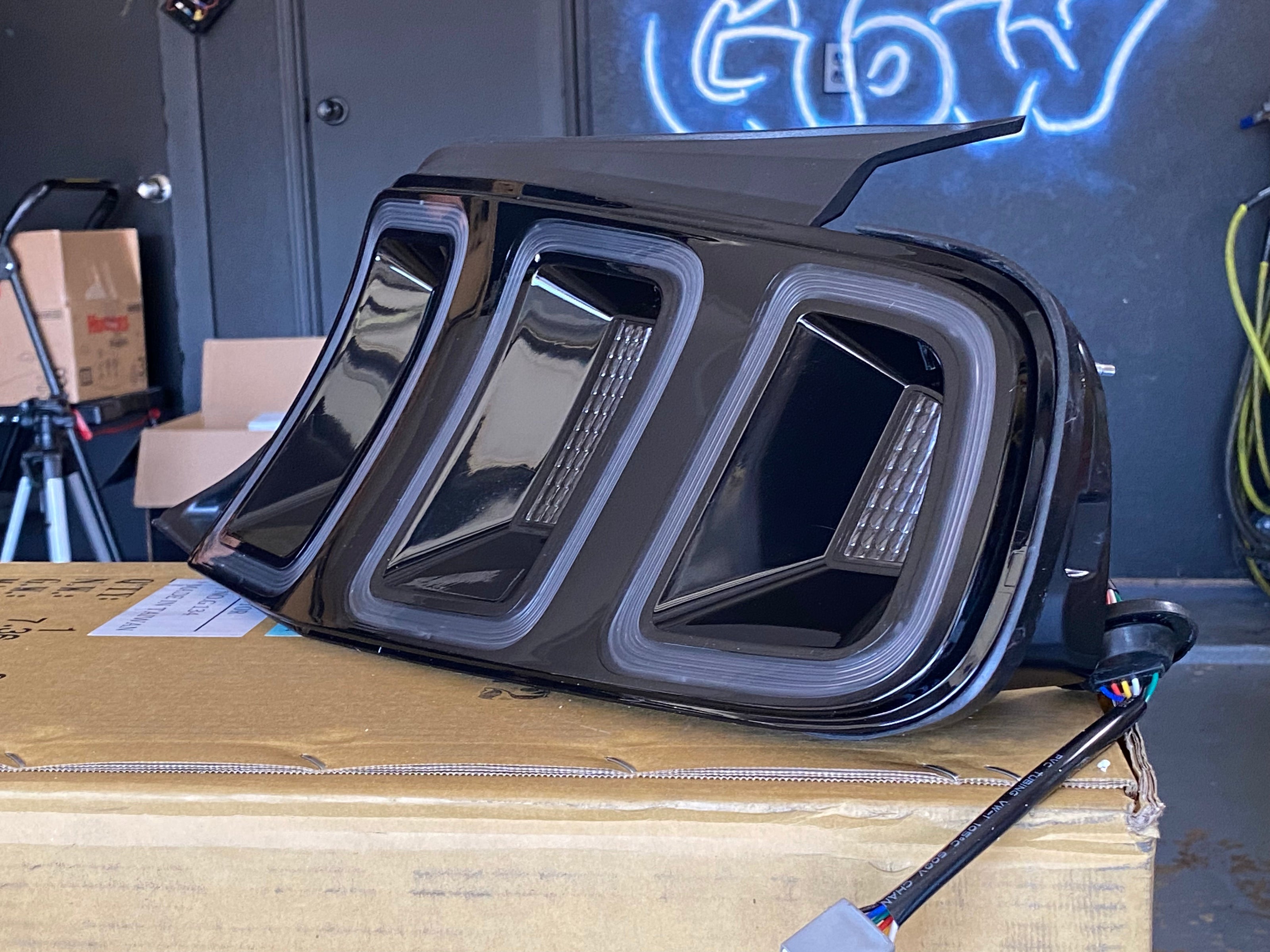 NTXGlow Custom Tail Lights (2010-2014 Ford Mustang Clear) - JSI Racing 