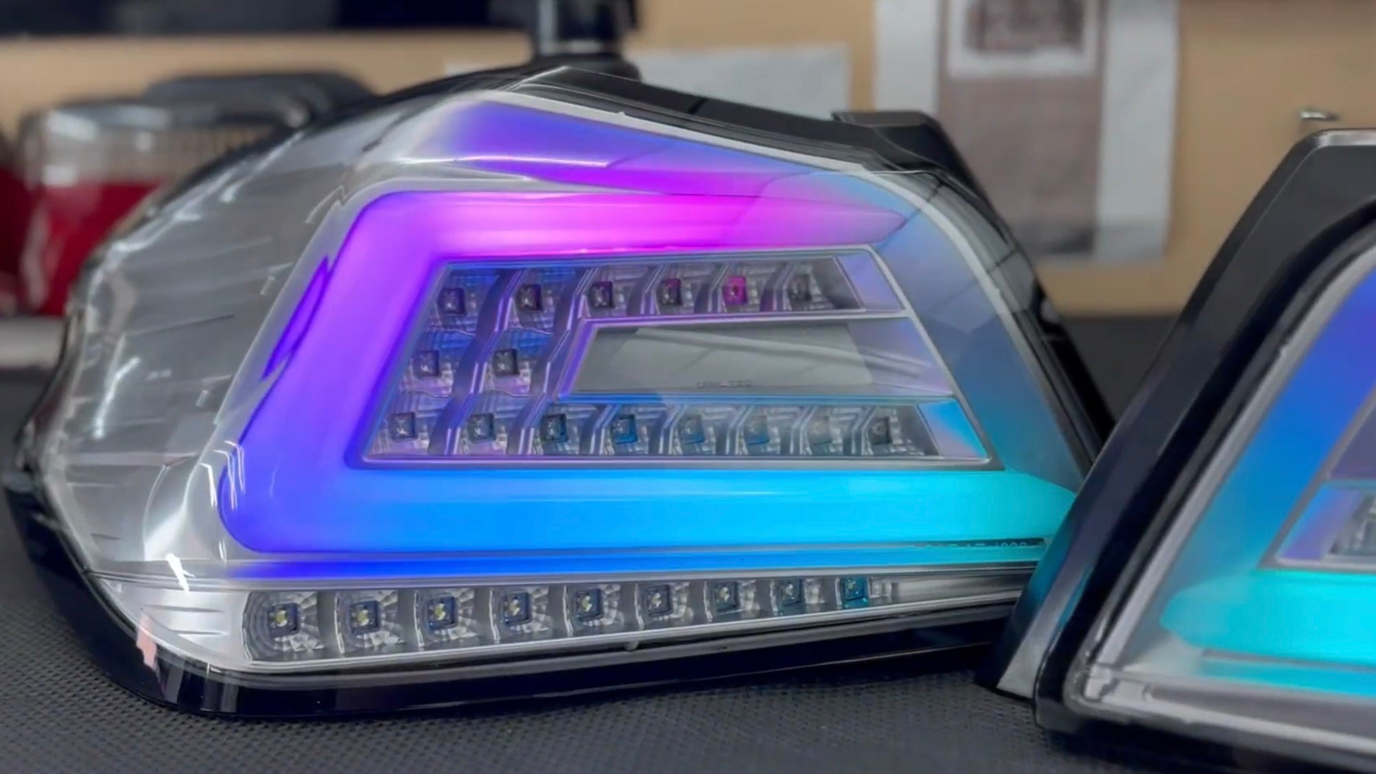 NTXGlow Clear Color Shifting Spec D Tail Lights (2015-2021 Subaru WRX) - JSI Racing 