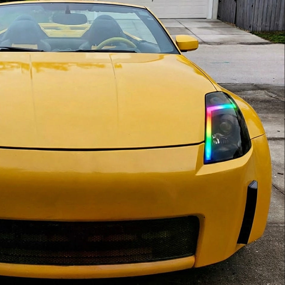 NTXGLOW RGB headlights (2003 - 2005 nissan 350z) - JSI Racing 