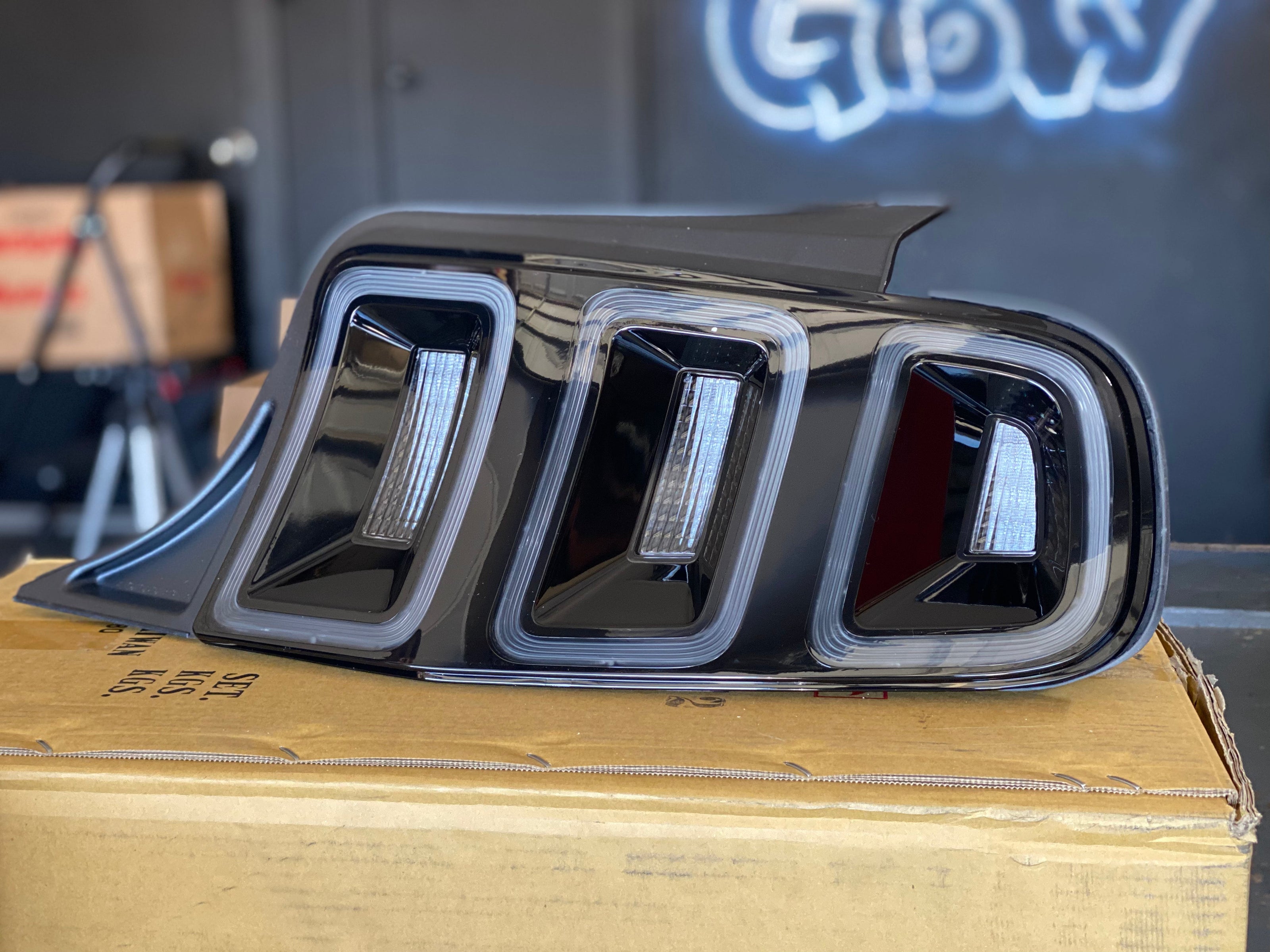 NTXGlow Custom Tail Lights (2010-2014 Ford Mustang Clear) - JSI Racing 