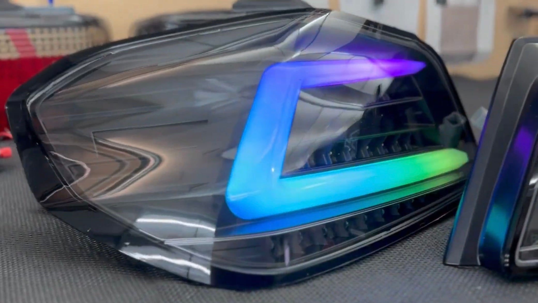 NTXGlow Black Spec D Color Shifting Tail Lights (2015-2021 Subaru WRX) - JSI Racing 